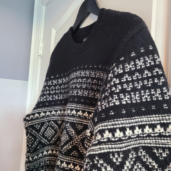 Italian Yarn Mens Crewneck Sweater Club Monaco Size Medium - Picture 5 of 7